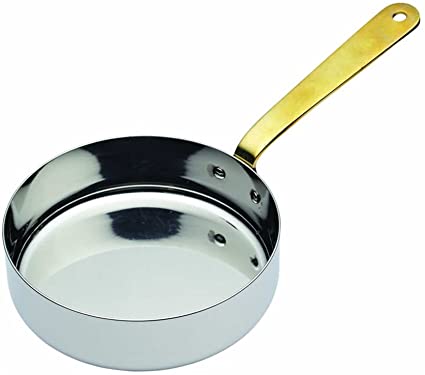 Master Class Professional Stainless Steel Mini Frying Pan/Sauce Serving Pot, 12 cm (4.5")
