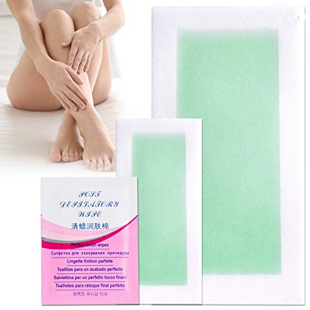 Natural Vine Wax Strips Hair removal body Wax Strip Kit 56 Counts Hair removal 3 seconds Woman Man Wax fabric