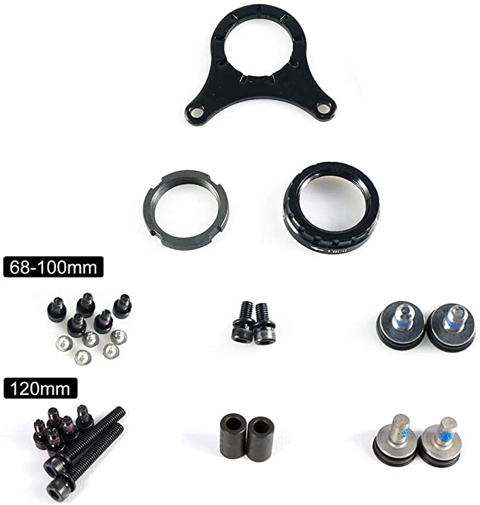 Bafang BBS BBSHD Mid Motor Assembling Components, Optional 68-100mm/120mm Installation Parts for Replacement