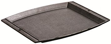 Lodge Seasoned Cast Iron Rectangular Griddle - 15 x 12.25 Inches. Jumbo Chef’s Serving Platter