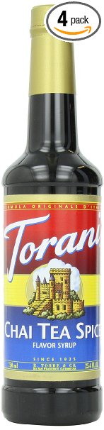 Torani Syrup, Chai Tea Spice, 25.4 Ounce (Pack of 4)