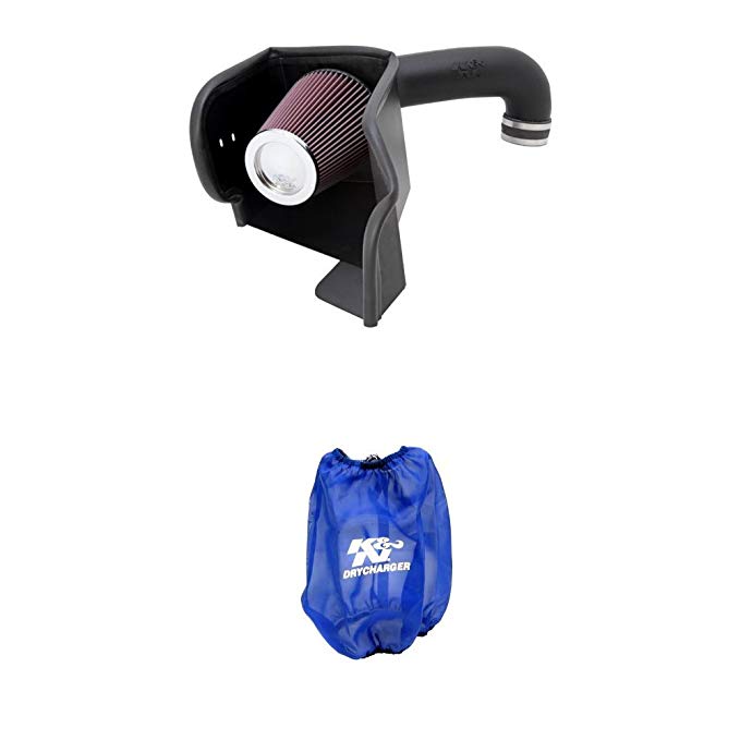 K&N 63-1561 Performance Air Intake System with Blue Air Filter Wrap