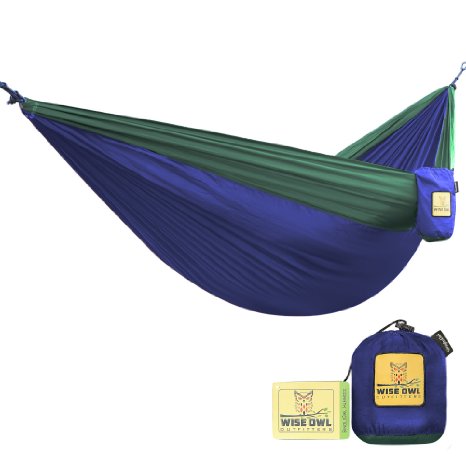 The Ultimate Single Camping Hammocks- The Best Quality Camp Gear For Backpacking Camping Survival & Travel- Portable Lightweight Parachute Nylon Ropes and Carabiners Included!