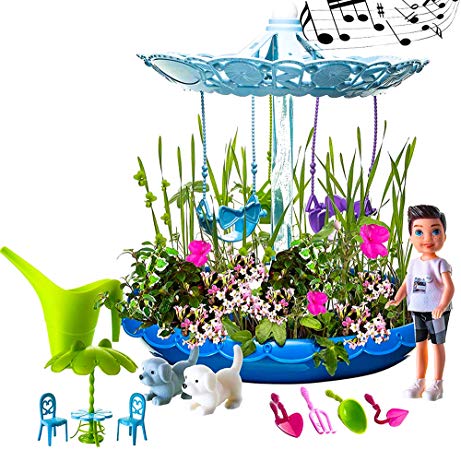 Fairy Garden Kit for Boys | Best Gifts for 3, 4, 5, 6, 7, 8 Years Old | Craft & Grow Your Own Garden with Flowers and Plants Indoor | STEM Toys for 3–8 Years Old | Advanced Play Gardening Set