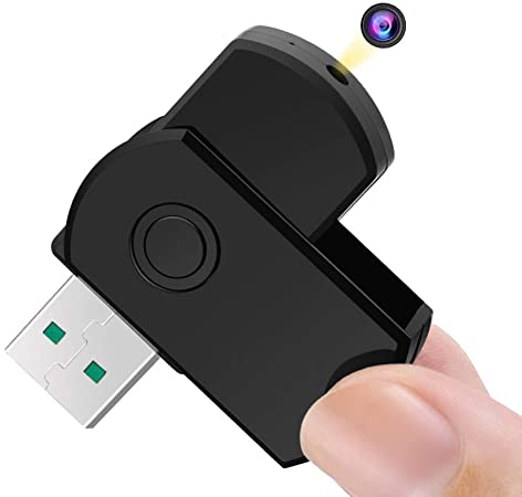 Micro Hidden Camera USB Flash Drive Spy Recorder Support Photo Taking, Motion Detection, 16GB Memory Card Built-in