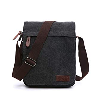 NANJUN Vintage Canvas Messenger Bag Shoulder Bags for Men Women