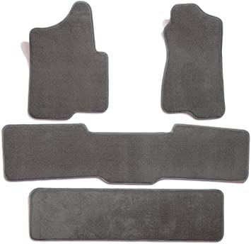 Premier Custom Fit 4-piece Set with 2 piece front 1 midrunner and 1 rearrunner Carpet Floor Mats for Toyota Sienna (Premium Nylon, Gray) - 762060-47