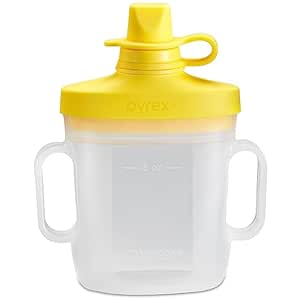 Pyrex Littles Sippy Cup 5 OZ Pouch, Silicone Baby Toddler Feeding Set, Airtight Leak-Proof BPA Free Non-Breakable Dishwasher Safe, Ages 6 Months