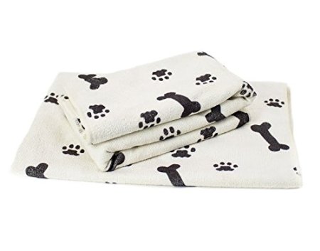 Zwipes Large Microfiber Pet Towels (Size: 30" x 36"), 2-Pack Soft Terry Cleaning Cloths
