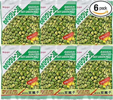 Kasugai Wasabi Green Peas 2.36oz (6 Pack)