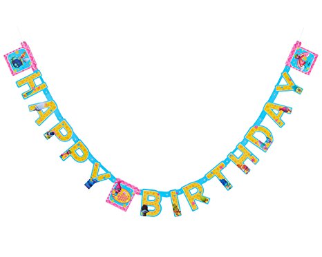 American Greetings Trolls Birthday Party Banner