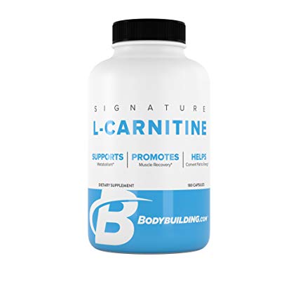 BodyBuilding.Com Signature L-Carnitine Capsules | CARNIPURE Amino Acid | Support Metabolism, Helps Convert Fat to Energy | 180 Servings