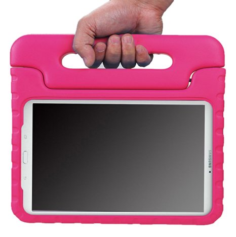 NEWSTYLE Tab E 9.6 Case - Shockproof Light Weight Protection Handle Stand Kids Case for Samsung Galaxy Tab E / Nook 9.6 Inch 2015 Tablet WiFi and Verizon 4G LTE Version (Magenta) Not Fit Other Tablet