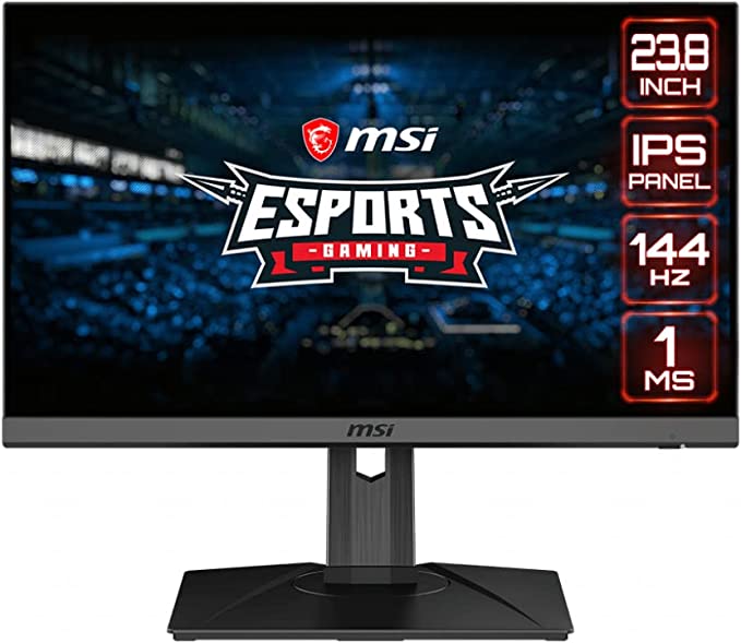 MSI G242PM, 24" Gaming Monitor, 1920 x 1080 (FHD), IPS, 1ms, 144Hz, FreeSync, HDMI, Displayport, Tilt, Swivel, Height Adjustable, Pivot