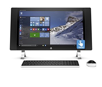 HP Envy 24-Inch Touchscreen FHD IPS All-in-One Desktop Computer (Intel Quad-Core i5-6400T 2.2GHz up to 2.8GHz, 8GB RAM, 1TB HDD, Wifi, Windows 10 Home) (Certified Refurbished)