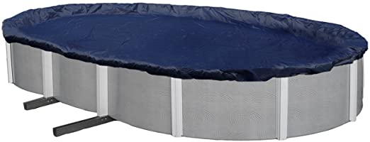 Blue Wave Bronze 8-Year 18-ft x 34-ft Oval Above Ground Pool Winter Cover