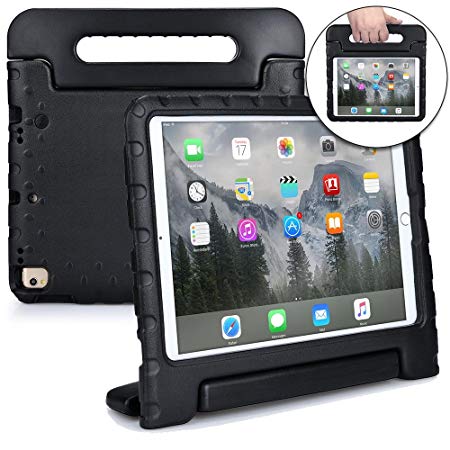 Apple iPad Pro 10.5 case for kids [SHOCK PROOF KIDS IPAD PRO CASE] COOPER DYNAMO Kidproof Child iPad PRO Cover | All Age Children | Kid Friendly Handle Stand, Light Weight, Screen Protector (Black)