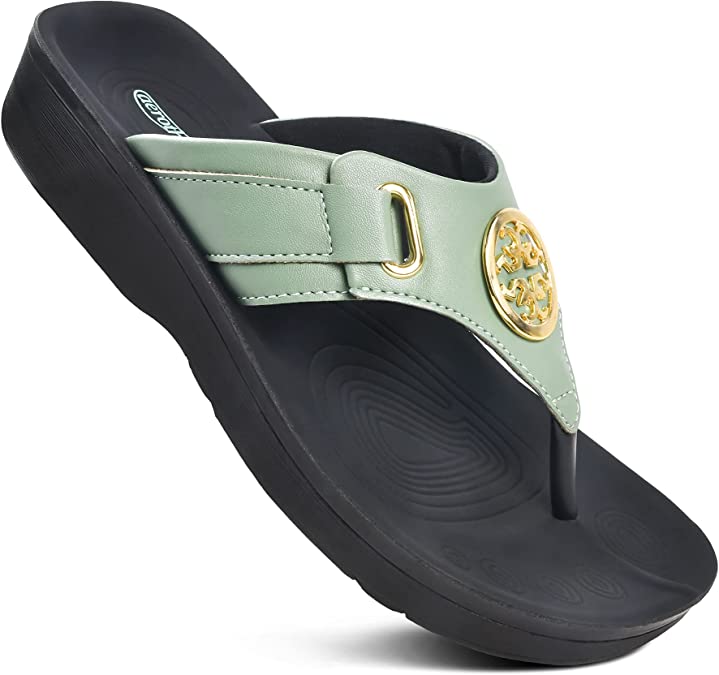 Hazel Casual Arch Supportive Thong Sandals for Women