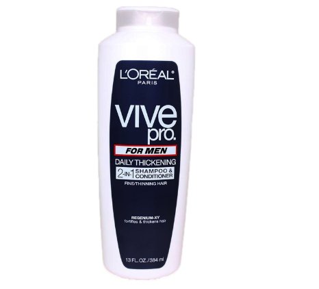 LOreal Paris Vive Pro For Men Daily Thickening 2-in-1 Shampoo and Conditioner 130 Fluid Ounce