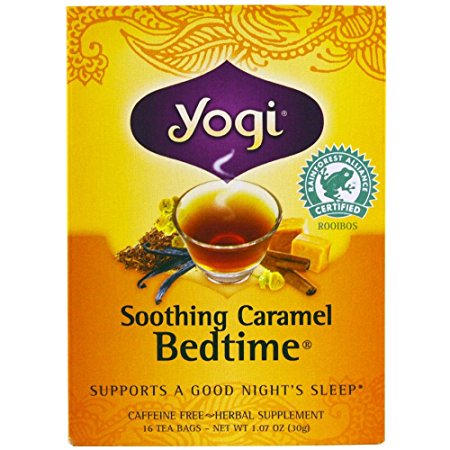 Yogi Tea Herbal Tea, Soothing Caramel Bedtime 1.07 oz (Pack of 2)