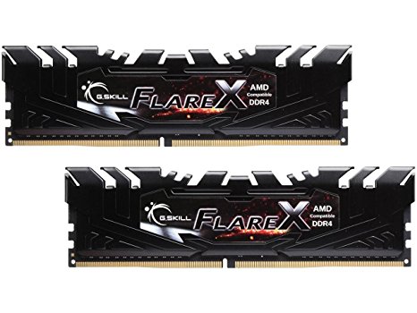 G.SKILL Flare X Series 16GB (2 x 8GB) 288-Pin DDR4 SDRAM DDR4 3200 (PC4 25600) AMD X370 Memory Model F4-3200C14D-16GFX