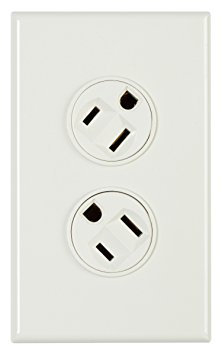 360 Electrical 36012-A Rotating Duplex Outlet, Almond