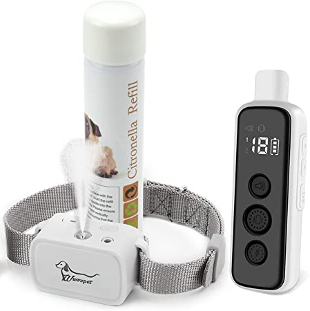 Citronella Dog Training Collar with Remote 【Can't Work Automatically】, 3 Modes Spray/Vibration/Beep, Citronella Collar for Dogs 1000ft Range Harmless Safe Humane Spray Dog Collar