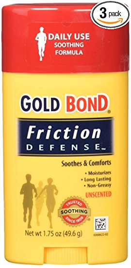 Gold Bond Friction Defense Stick Unscented 1.75 oz (Pack of 3)