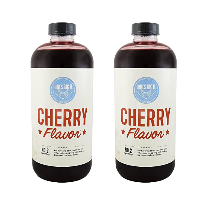 Hires Big H Cherry Syrup, Rich Cherry Flavor Great for Soda Flavoring and so much more! 18 oz - 2 Pack