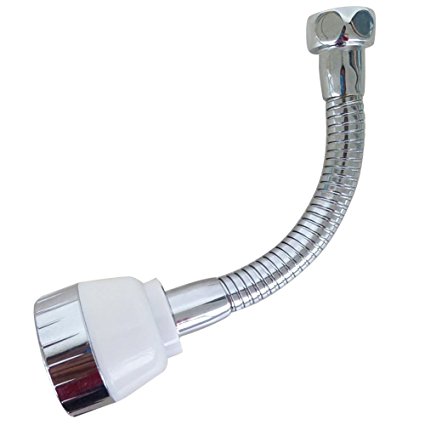 MANCEL Flexible Swivel Sink Faucet Sprayer Aerator Kitchen Attachment Accessories with Adapter,Bathroom Laundry Shower Head Extension,Chrome Polished