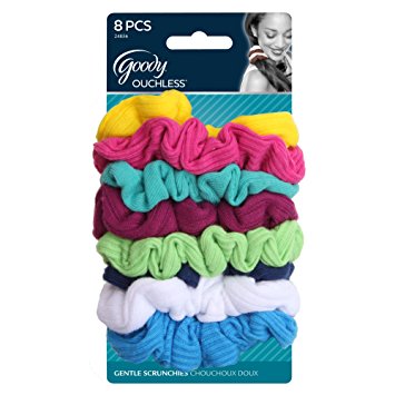 Goody Women's Ouchless Jersey Variety Scrunchies, 8 Count