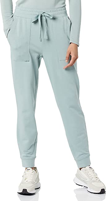 Amazon Brand - Daily Ritual Women's Relaxed Fit Terry Cotton and Modal Patch Pocket Jogger