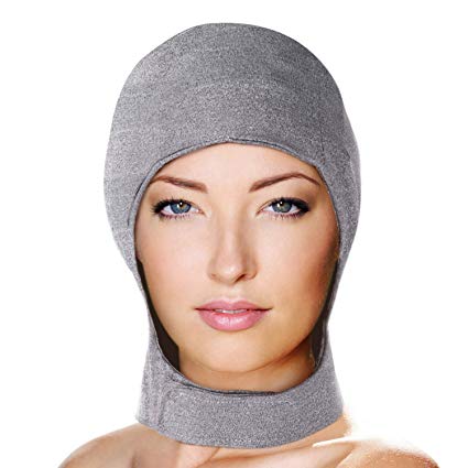 Migraine Gel Head and Neck Ice Hat by FOMI Care | Top and Side of Skull Plus Cervical Cold Coverage | Wearable Cranial Cap for Headache, Sinus, Chemo, Stress, Pressure Pain Relief