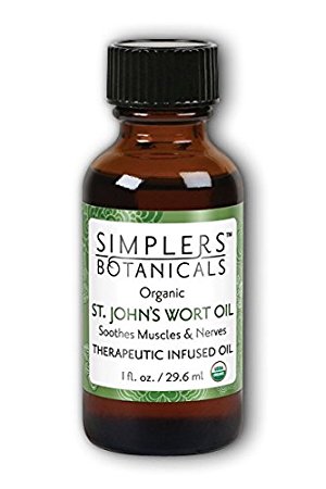 St. John's Wort Infused Oil Organic Simplers Botanicals 1 oz Oil