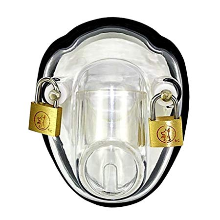 YiFeng Polycarbonate Male Bowl Cage Chastity Device Belt Restraint Bondage Fetish ZCS26 (Clear)