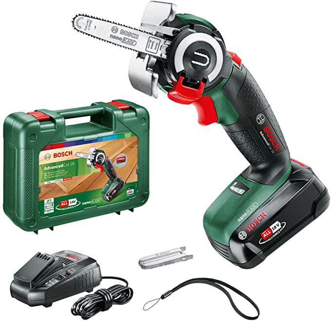 Bosch NanoBlade Cordless Saw AdvancedCut 18 (1x Battery, NanoBlade Technology, 18 Volt System, in Case)