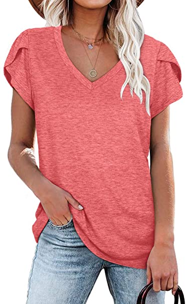 Fakespot  Wiholl Womens Tops V Neck Summer Pet Fake Review