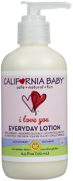 California Baby Everyday Lotion with Pump - I Love You - 6.5 oz