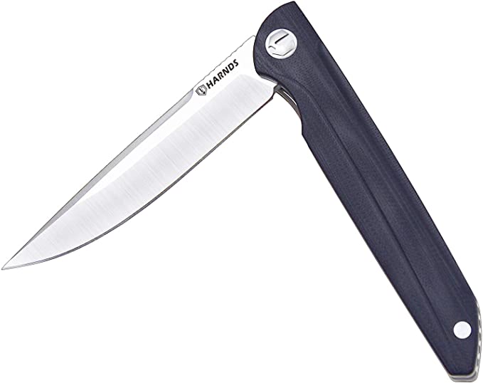 Harnds Update Assassin Pocket Knife Flipper Sandvik Steel Blade G10 Handle Folding Knife Ball Bearing with Pocket Clip