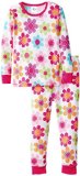 Gerber Baby and Little Girls 2 Piece Thermal Pajamas