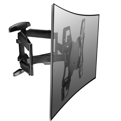 Suptek MA51A Universal Articulating TV Wall Mount Bracket for 26"-55" LCD LED Plasma 3D TV with VESA up to 400x400, Full Motion Tilt Swivel Dual Arms , 175lbs Weight Capacity