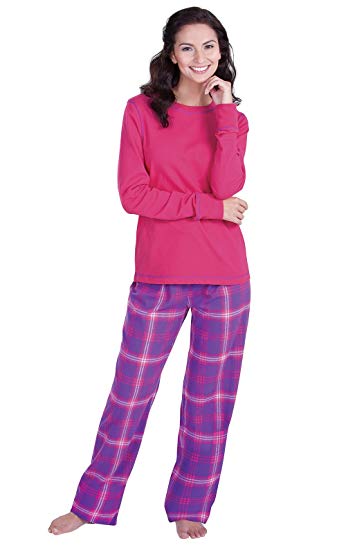 PajamaGram Womens Pajamas Soft Plaid - Flannel Pajamas Women