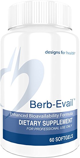 Designs for Health - Berb-Evail - 400mg Berberine HCL for Blood Sugar Support, 60 Softgels