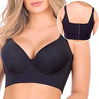 rosyclo Filifit Sculpting Uplift Bra, Fashion Deep Cup Bra Hide Back Fat Bra Full-Back Coverage Sport Bra