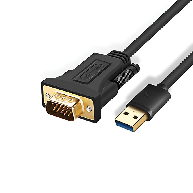 SYTIVE USB 3.0 to VGA Adapter Cable 9.8 FT, USB to VGA Multi Monitor Display Video Converter up to 1920x1080 for Windows 10/8.1/8/7/XP, PC, Laptop, Surface (NOT support Mac/Linux/Chrome OS)