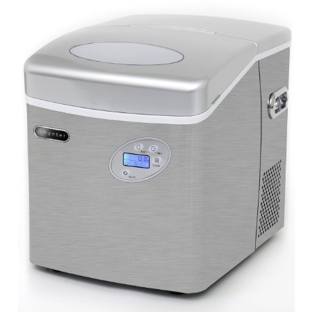 Whynter IMC-491DC Portable Ice Maker with Water Connection, 49 lb. Capacity, Stainless Steel