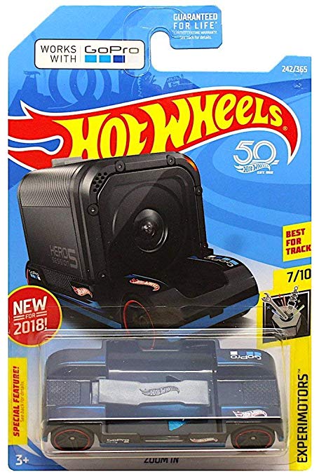 Hot Wheels 2018 50th Anniversary Experimotors Zoom In  242/365, Black