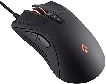 Dark Matter by Monoprice Aether Optical Gaming Mouse - 16000DPI, Light Strike Switches, PWM3389, RGB, Wired, 6 DPI Presets