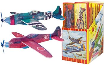 FOAM WWII ASSORTED GLIDERS (BOX of 12 different planes 48 in total)