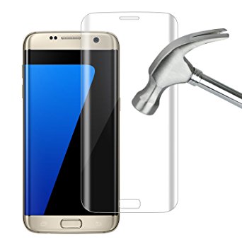 Galaxy S7 Edge Screen Protector ( Tempered Glass ), Fastbee 3D Curved Full Coverage for Samsung Galaxy S7 Edge
